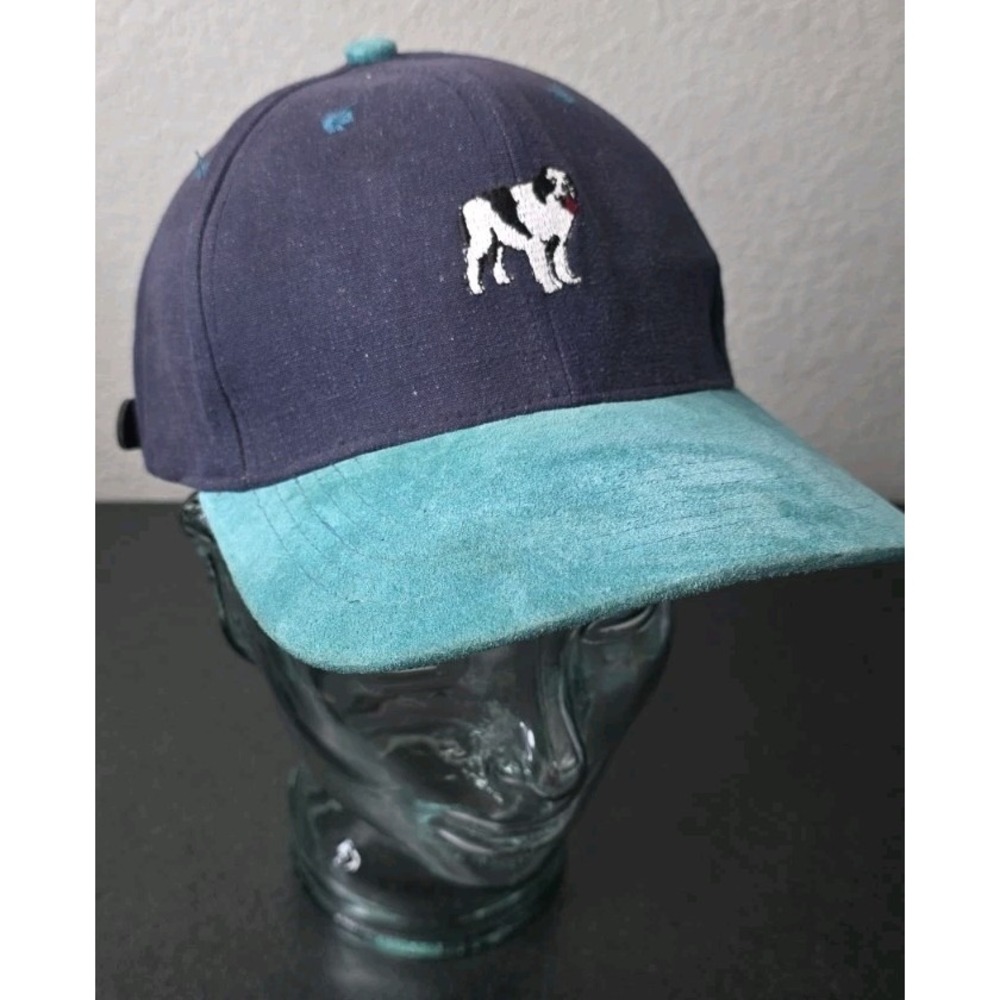 New! Vintage Big Dog Baseball Hat Cap Blue Teal Suede Brim Unisex Adult Y2K 90s